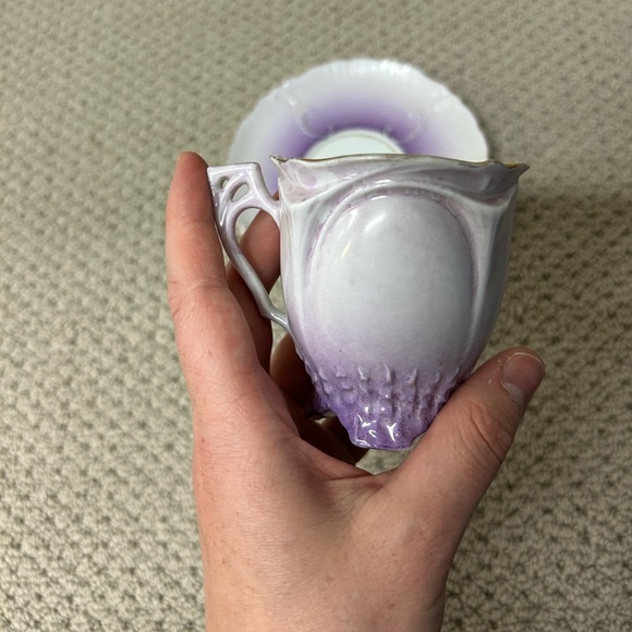 2/$30⚡️- HOME | vintage Purple and gold tea cup and saucer - Picture 5 of 5